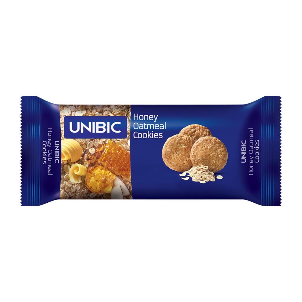 UNIBIC Honey Oatmeal Tiffin pack (810g, Pack of 12)