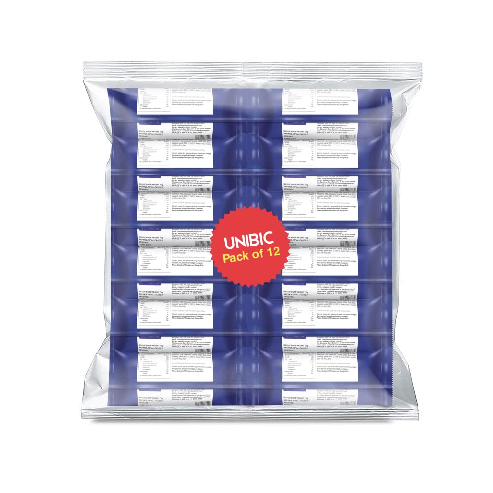 UNIBIC Honey Oatmeal Tiffin pack (810g, Pack of 12)