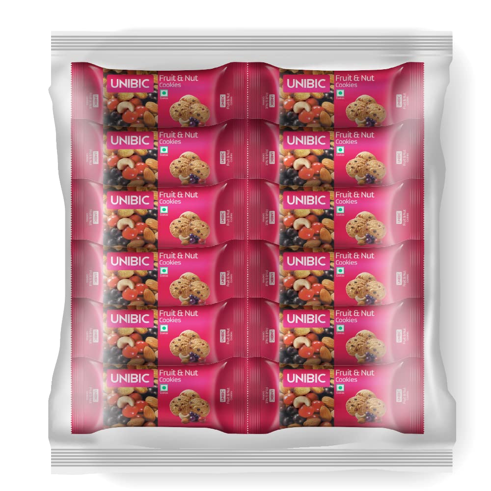 UNIBIC Fruit & Nut Tiffin Pack (810g, Pack of 12)