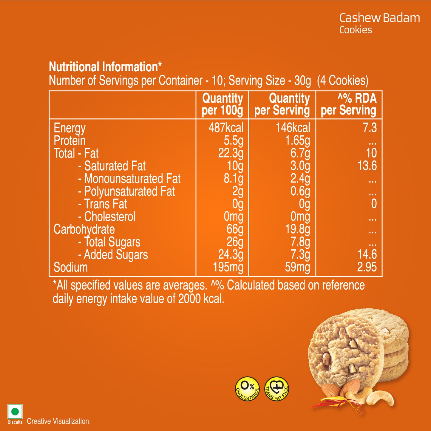 Unibic Cashew Badam Cookies 300g