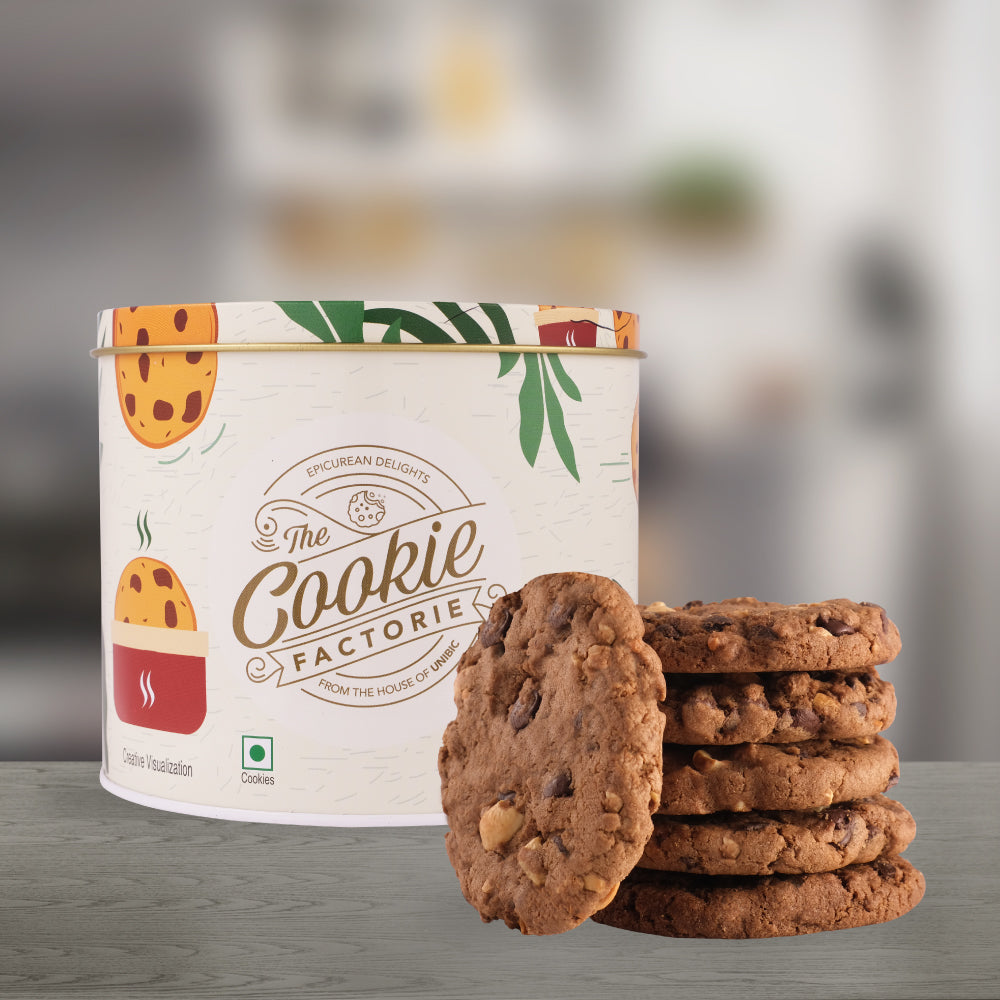 The Cookie Factorie - Choco Nut Cookies 300 gm, Pk of 6