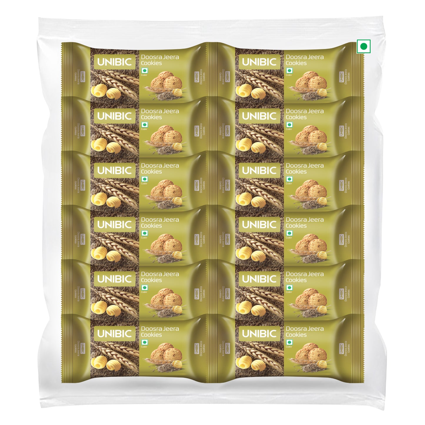 UNIBIC Doosra Jeera Cookies Tiffin Pack (810, pack of 12)