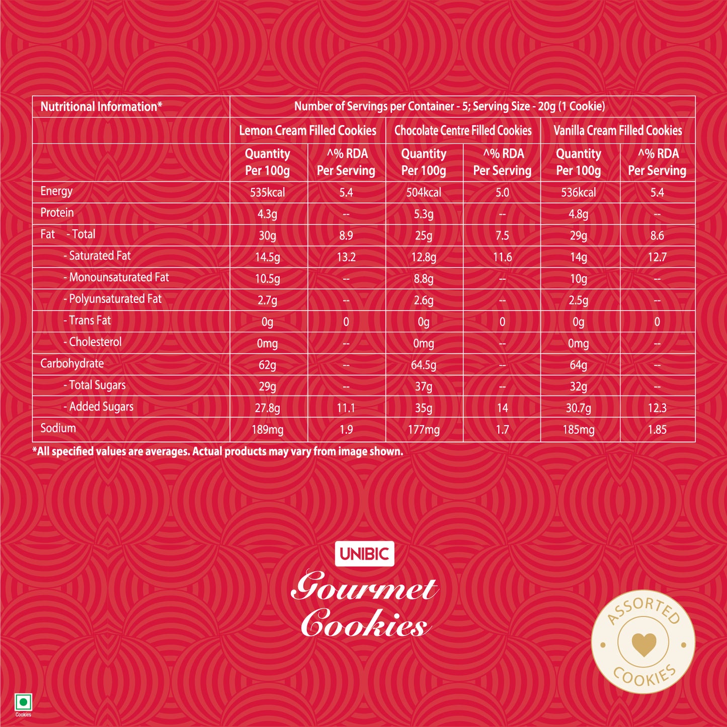 Gourmet Cookie Gift Pack, 300 Gms
