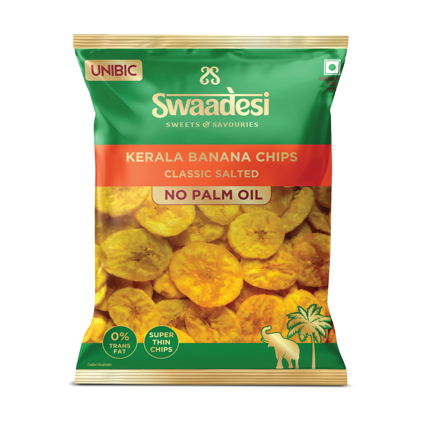 Kerala Banana Chips Classic Salted with NO Palm Oil 110g