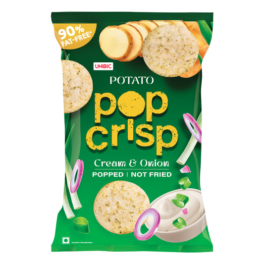 Unibic Potato Pop Crips (Cream & Onion) 40g