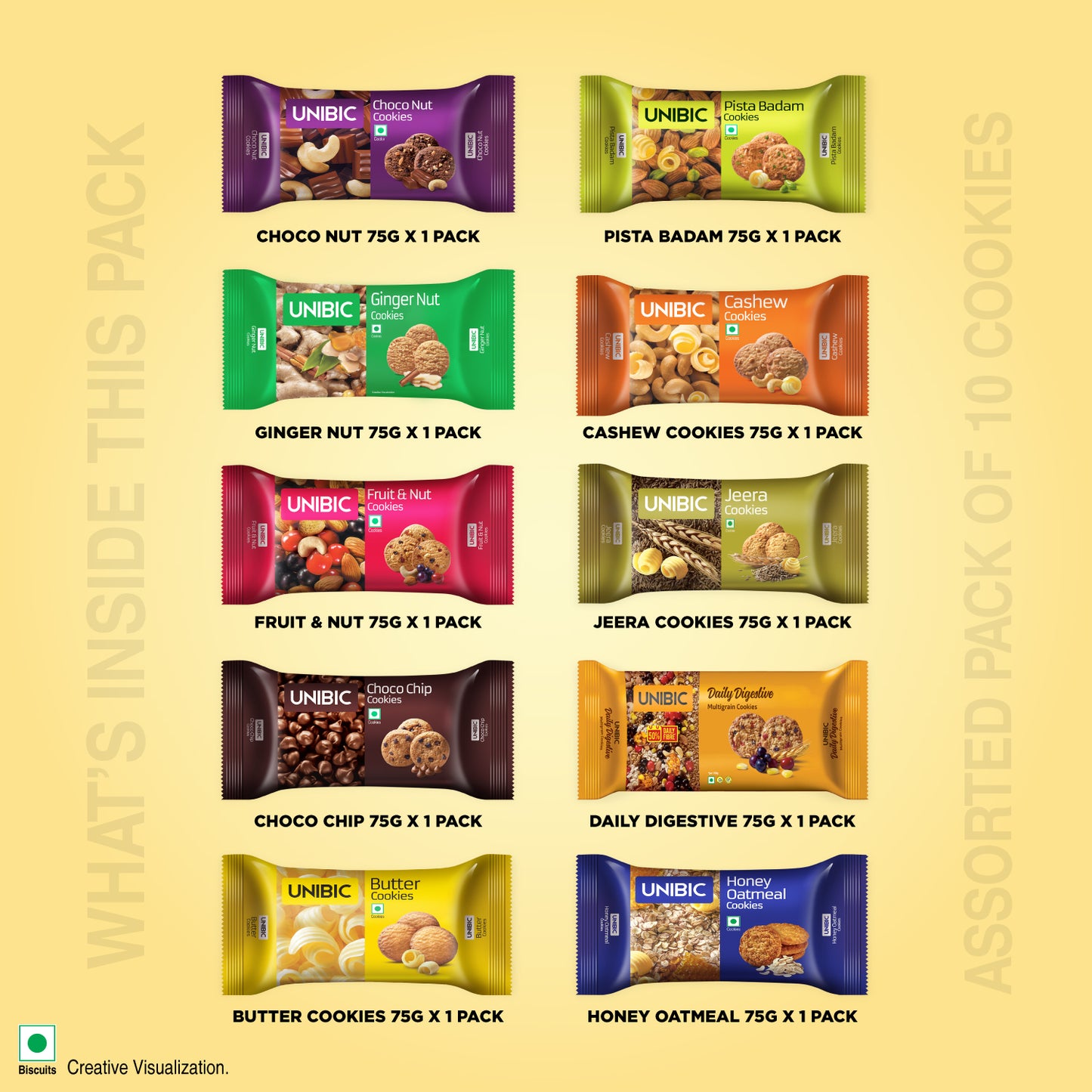 Assorted Cookies 675 g (Pack of 10)