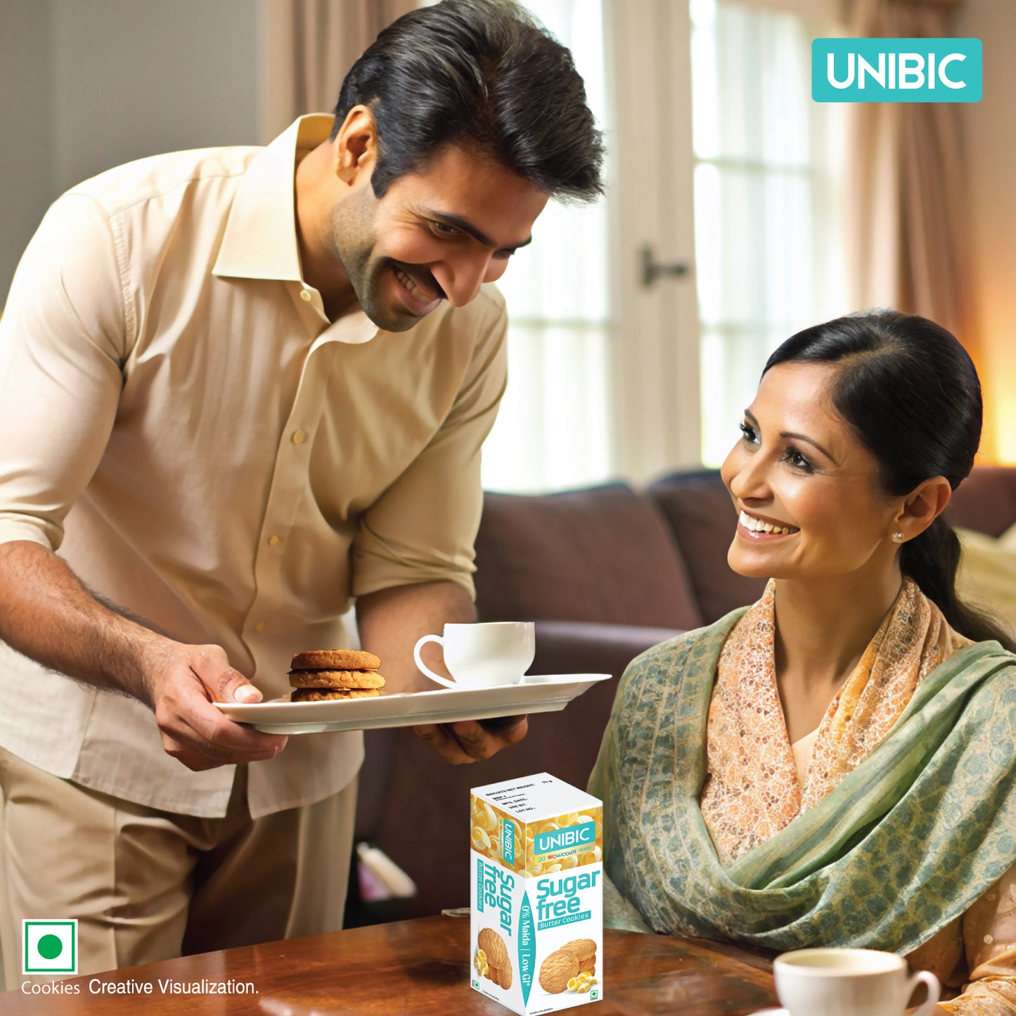 UNIBIC : Sugar Free Butter Cookies, 67.5g