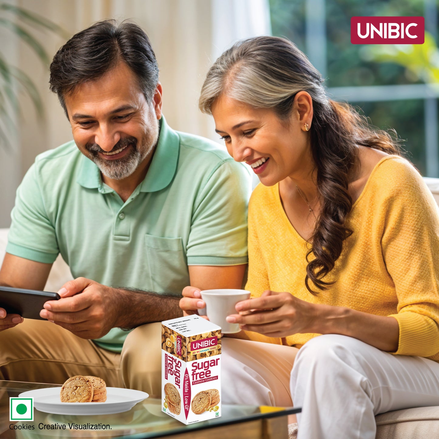 UNIBIC : Sugar Free Cashew Cookies, 67.5g