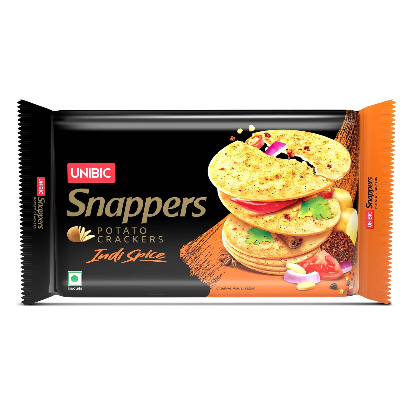 UNIBIC Snappers - Indie Spice Flavored Potato Biscuits, 280g