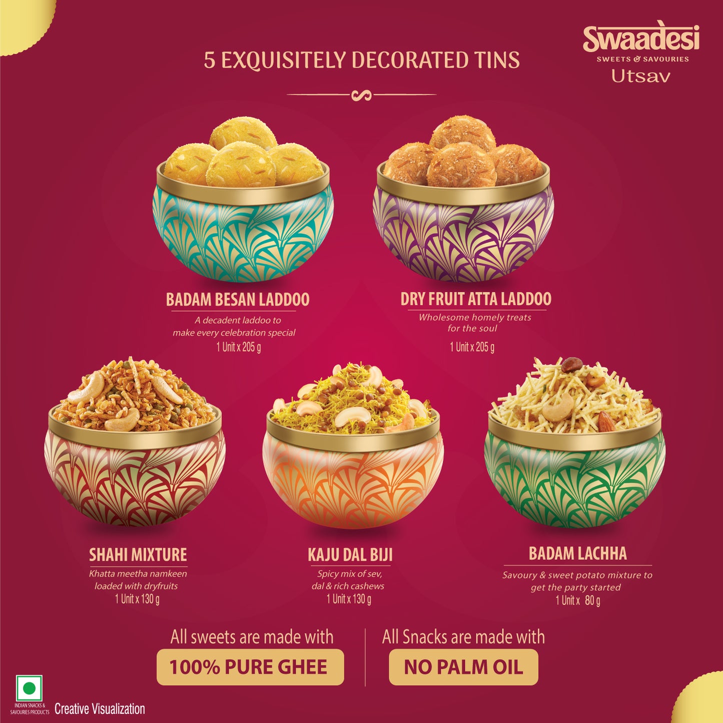 Utsav Gift Pack (5 product combo) Gift Pack- 750 grams
