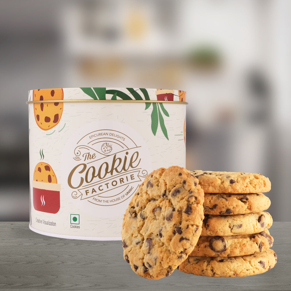 The Cookie Factorie - Triple Choco Chip Cookies 300 gm, Pk of 6