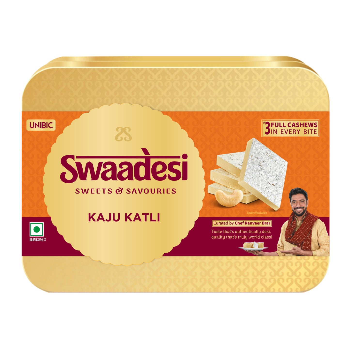 Swaadesi Kaju Katli Tin Pack- 240 grams