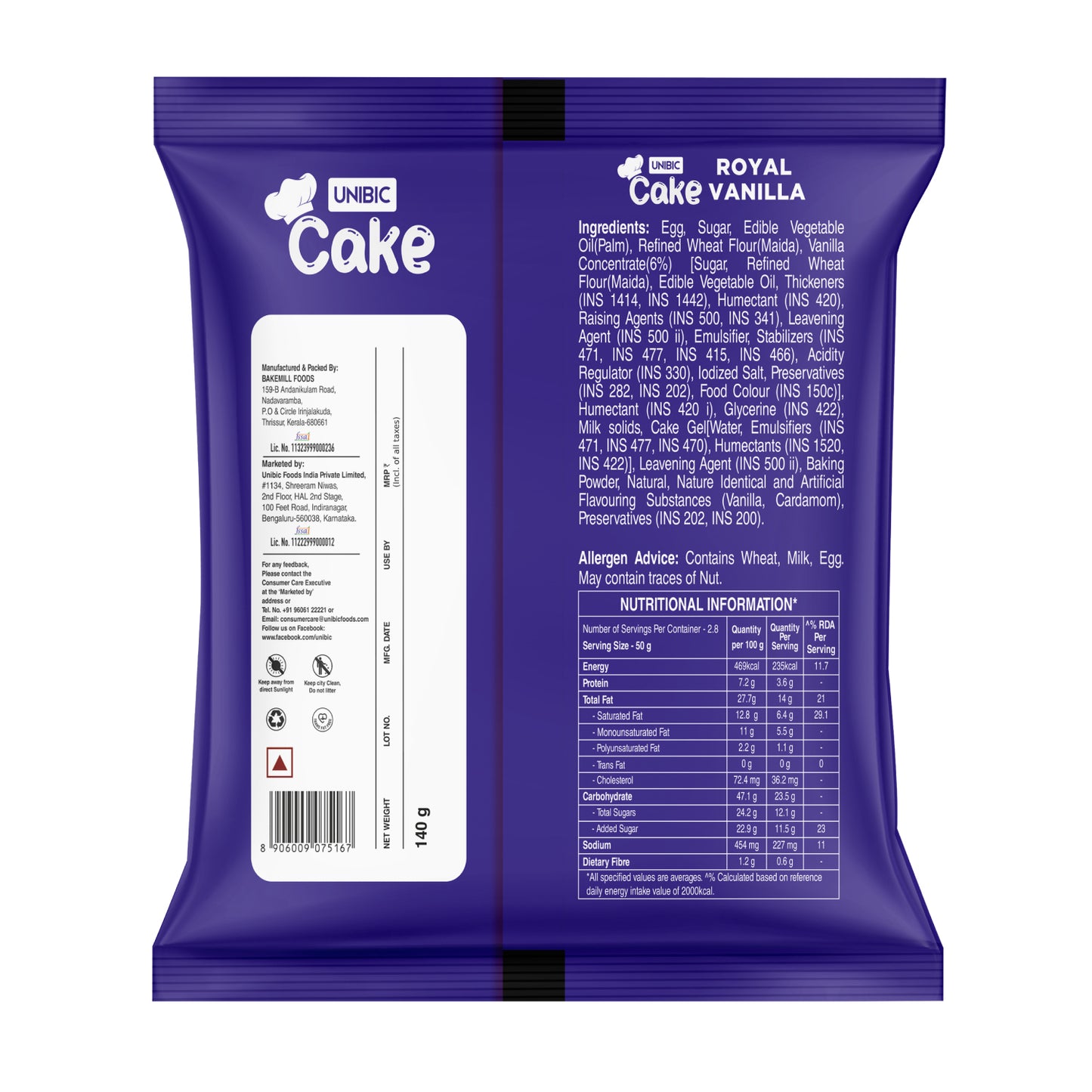 vanilla cake price