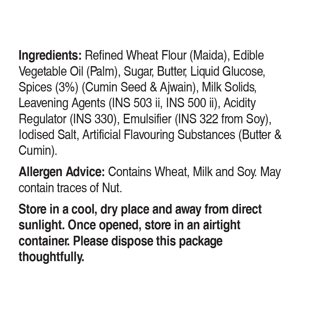 UNIBIC Doosra Jeera Cookies Tiffin Pack (810, pack of 12)