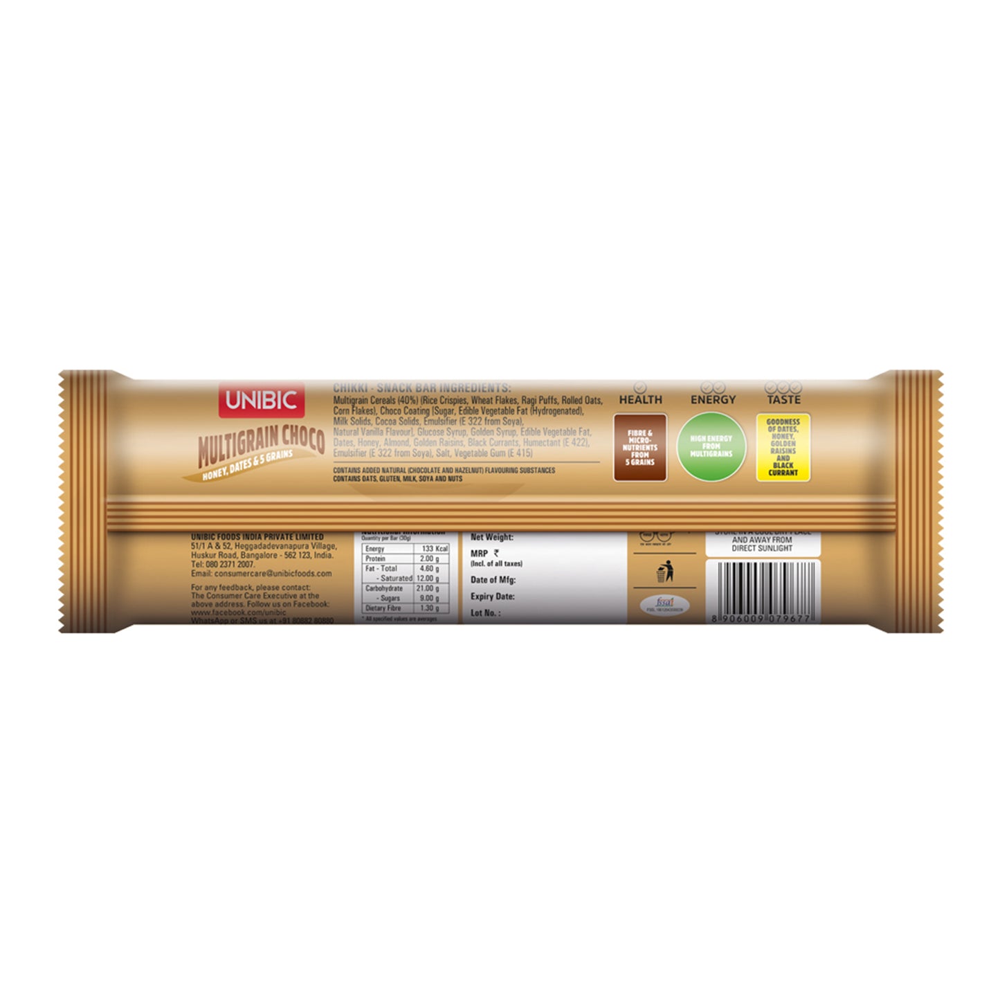 Snack Bar Multigrain Choco 360g