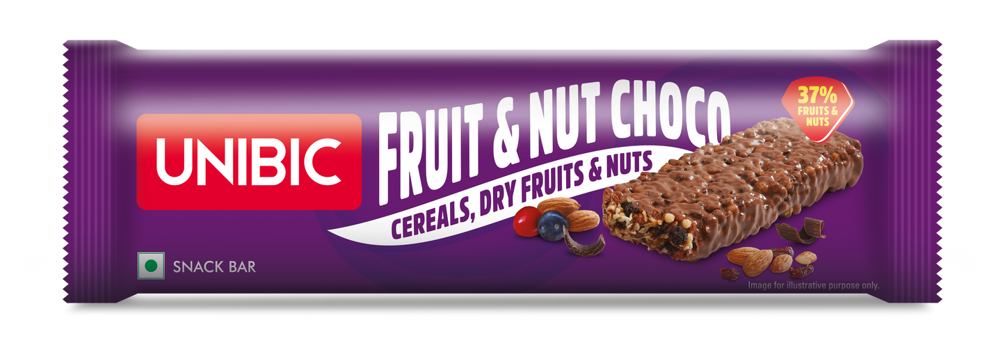Snack Bar Fruit & Nut Choco 360g