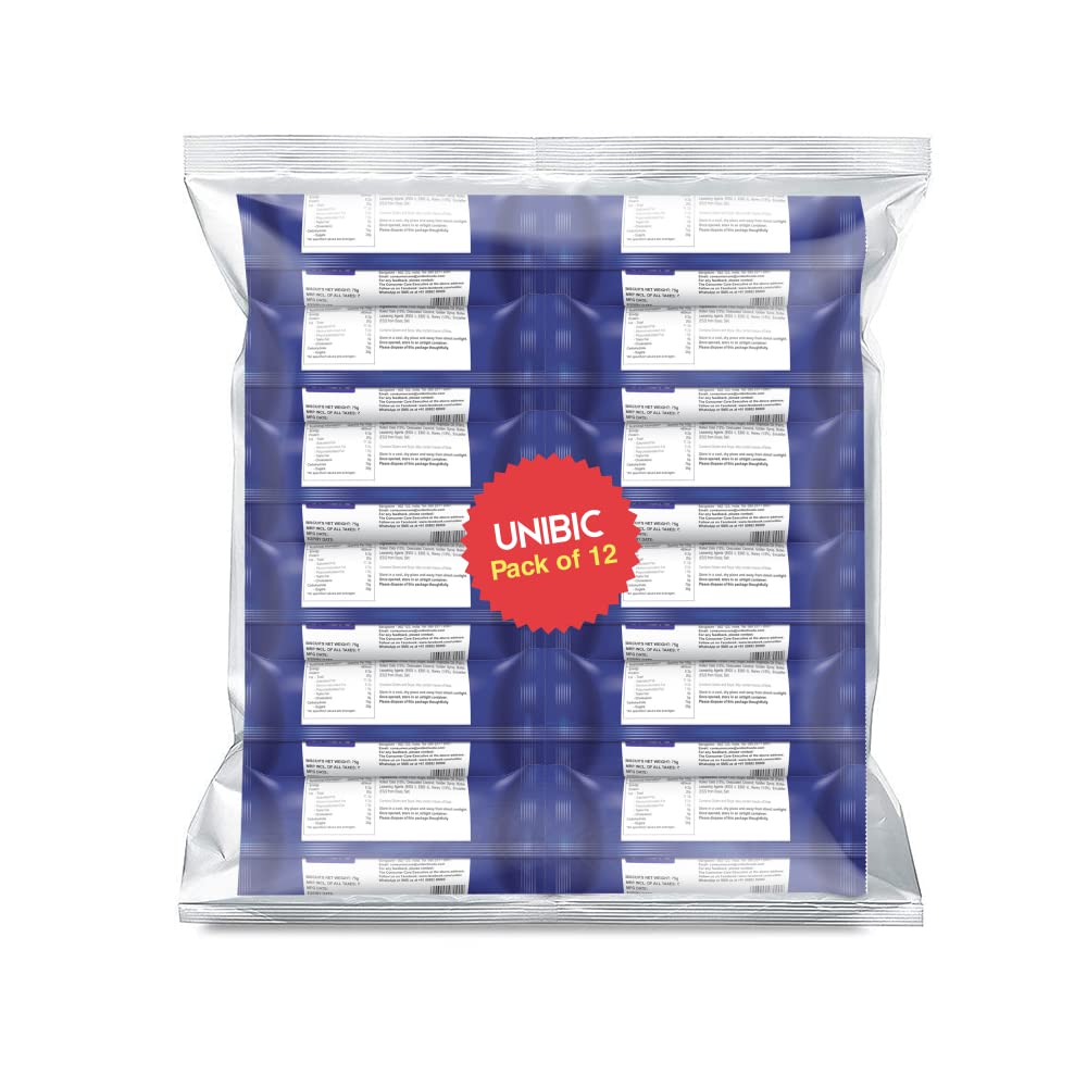 UNIBIC Honey Oatmeal Tiffin pack (900g, Pack of 12)