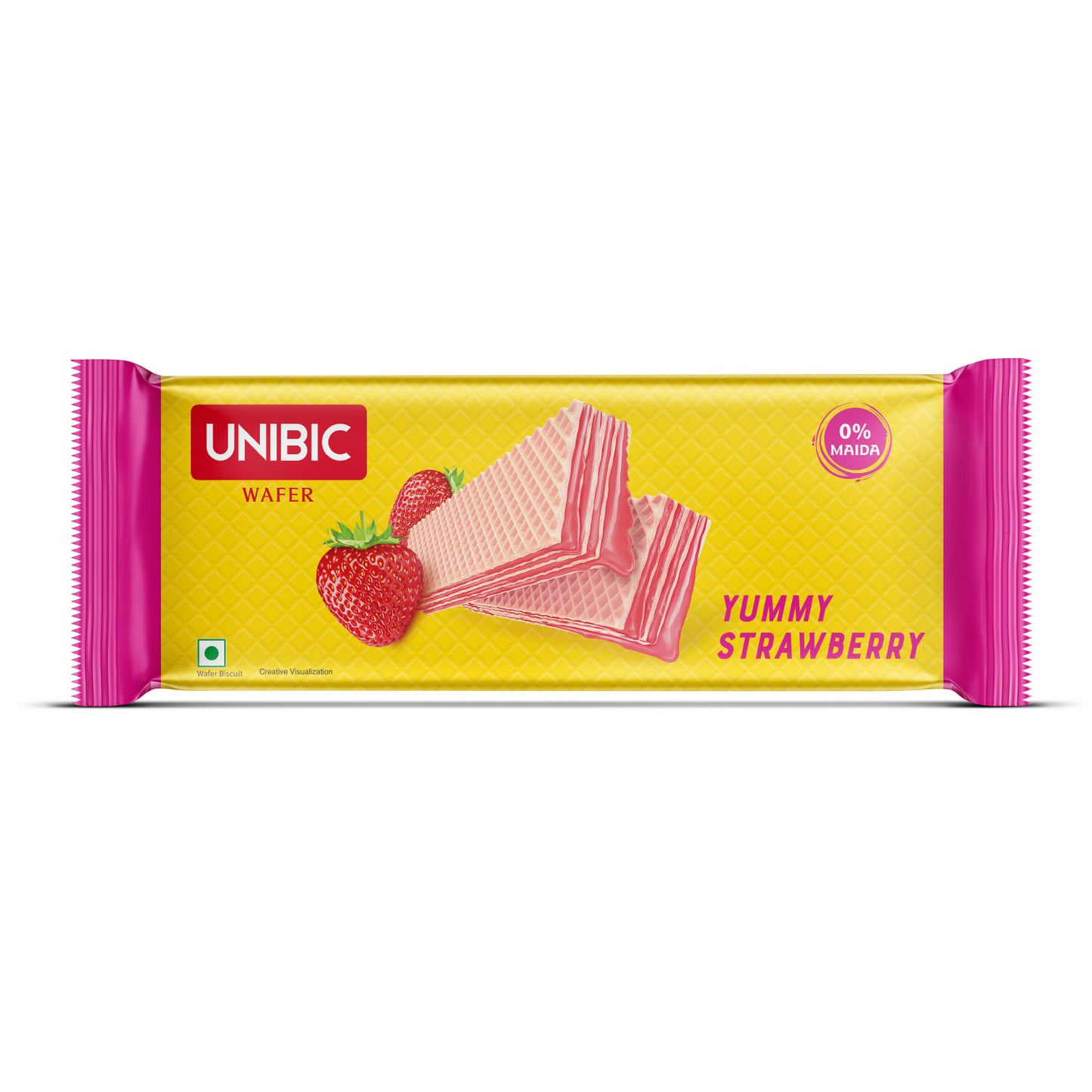 Unibic Strawberry Wafer 0% Maida 75g