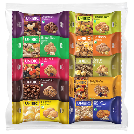 Assorted Cookies, 75 g (Pack of 10).