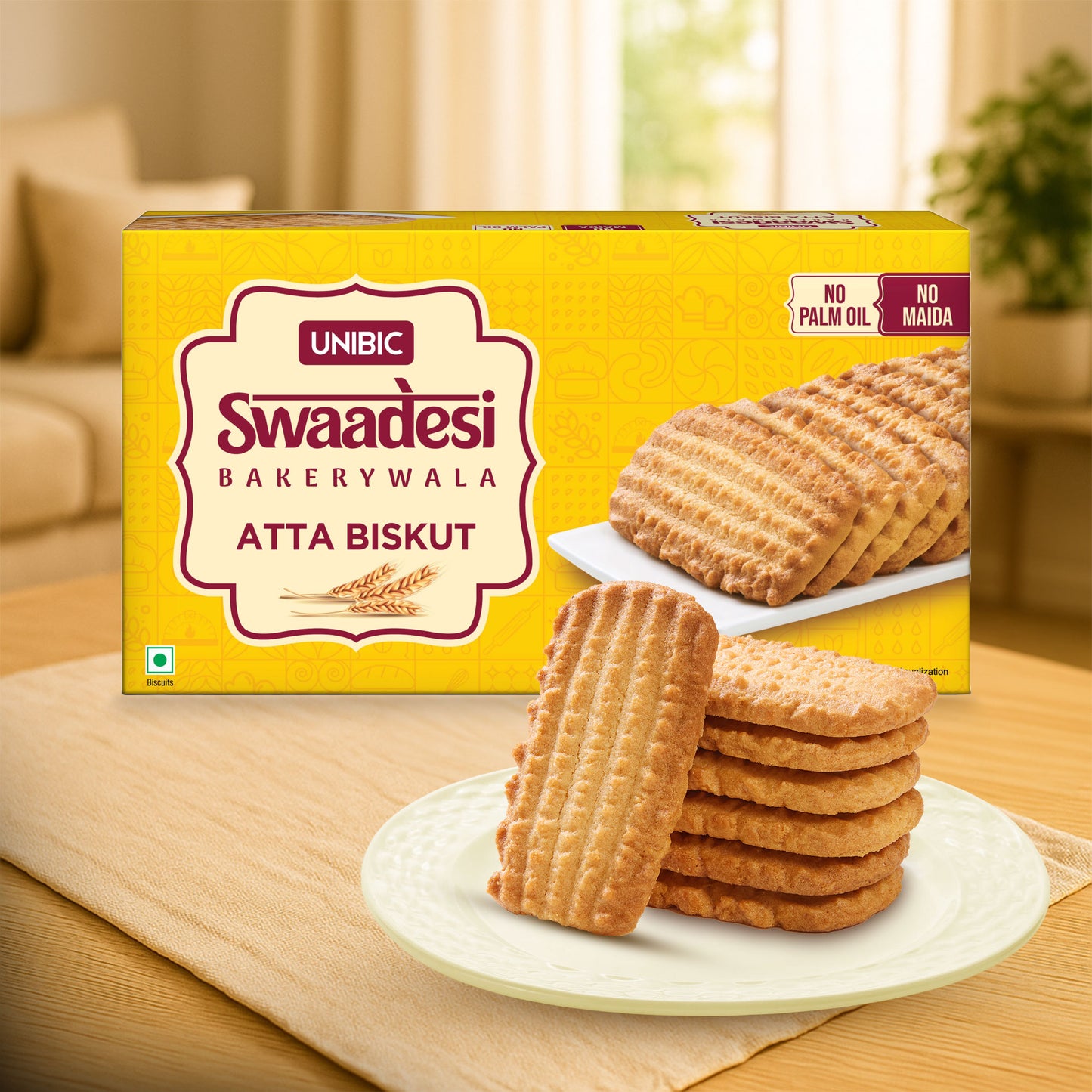 Unibic Swaadesi Bakerywala Atta Biskut 200 gm