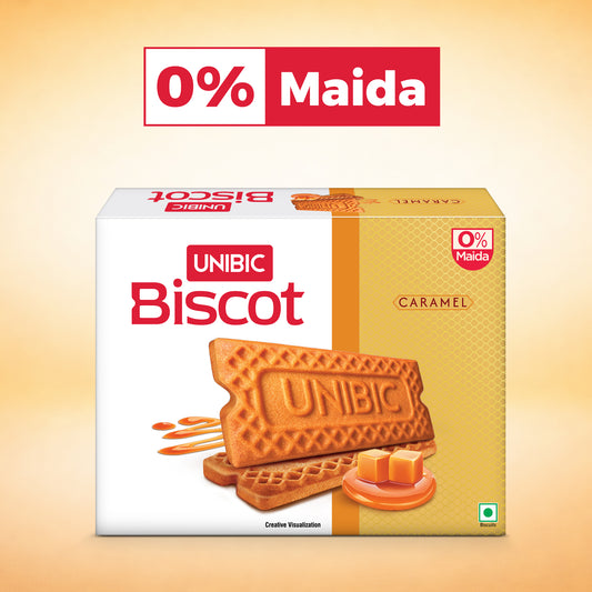 Unibic Biscot - Caramel and Cinnamon Flavor, 250g