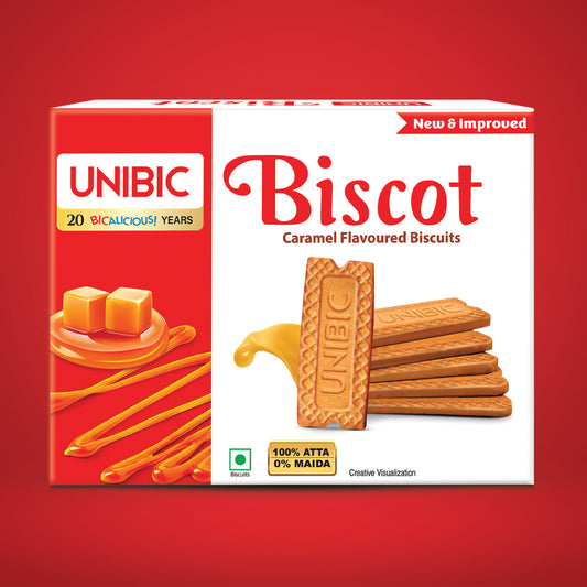 Unibic Biscot - Caramel and Cinnamon Flavor, 250g