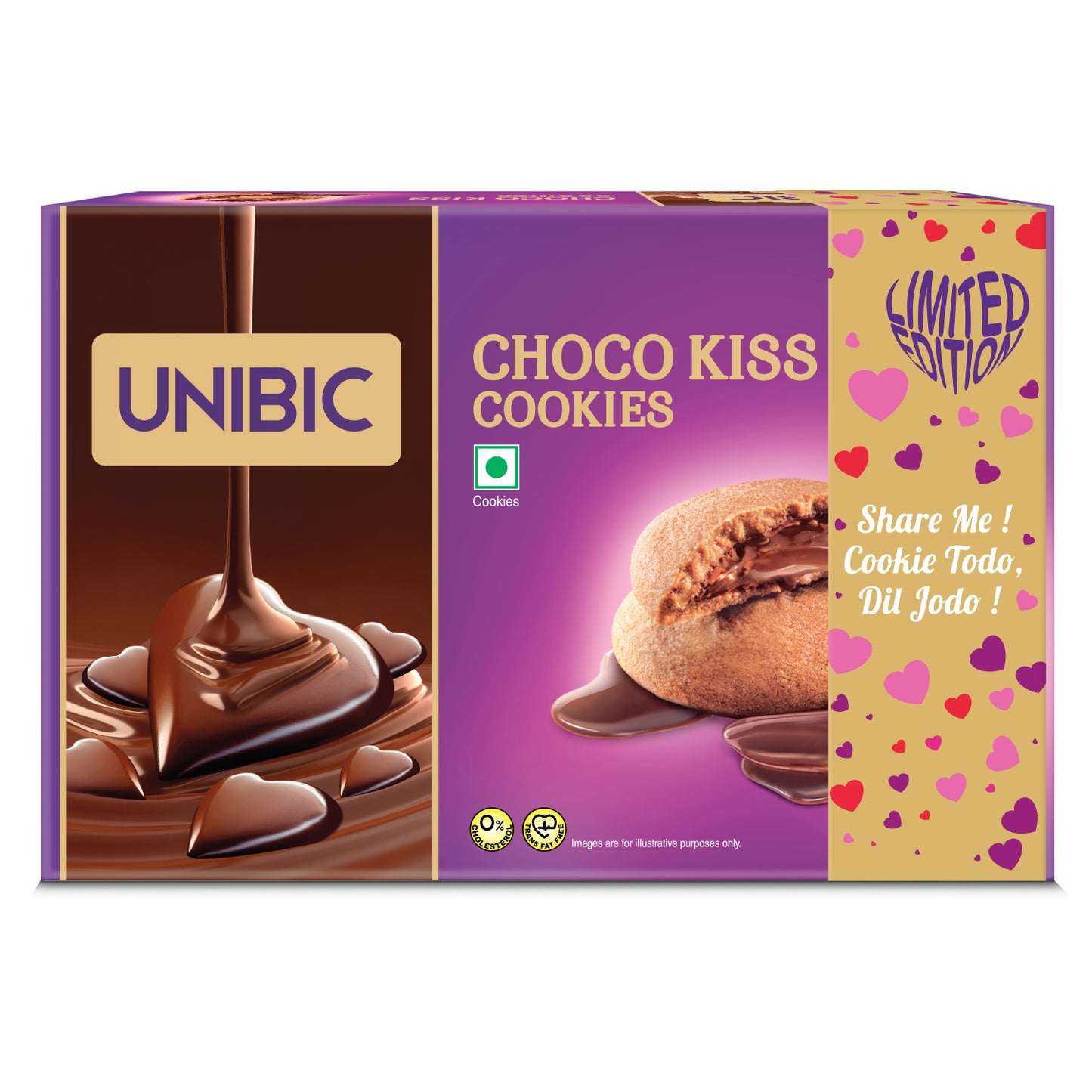 Choco Kiss Cookies Valentine Day Limited Edition, 500 g.