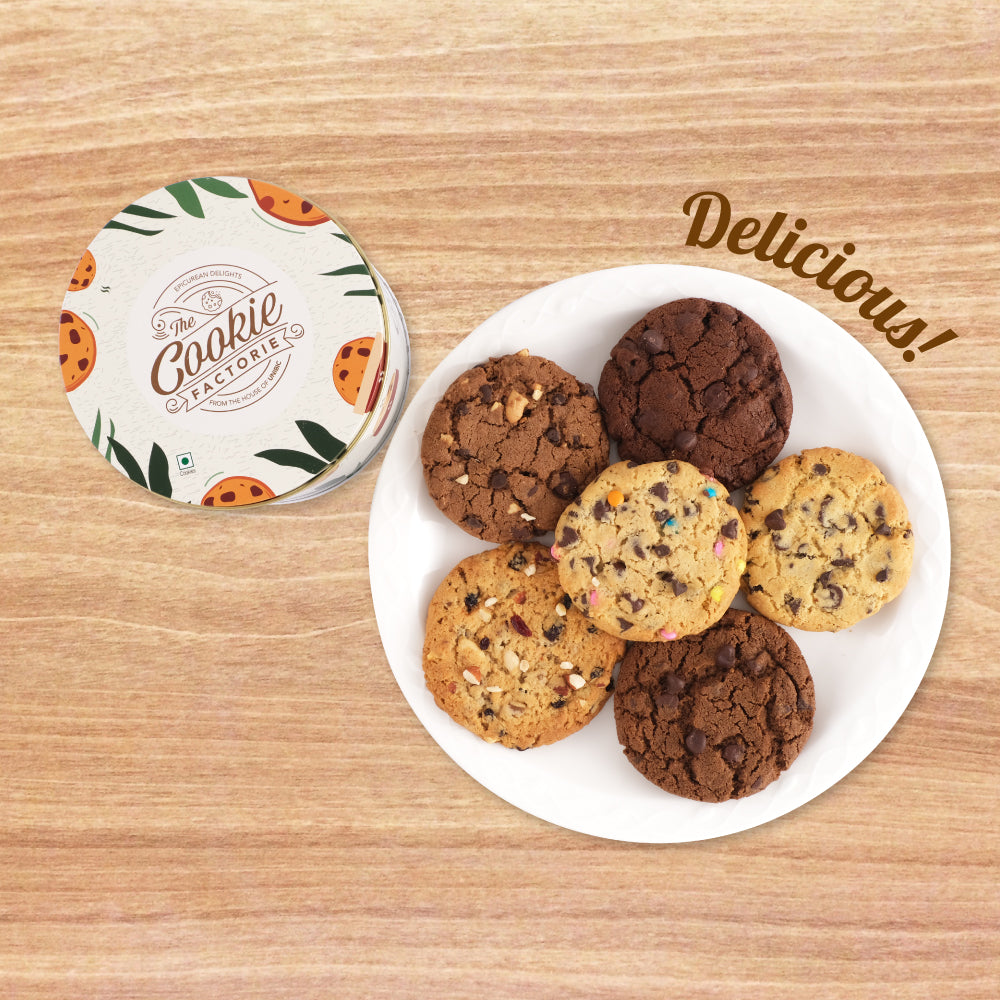 The Cookie Factorie - Assorted Gourmet Cookies 300 gm, Pk of 6
