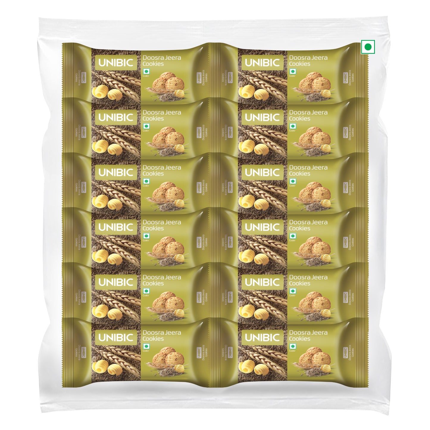 UNIBIC Doosra Jeera Cookies Tiffin Pack (900, pack of 12)