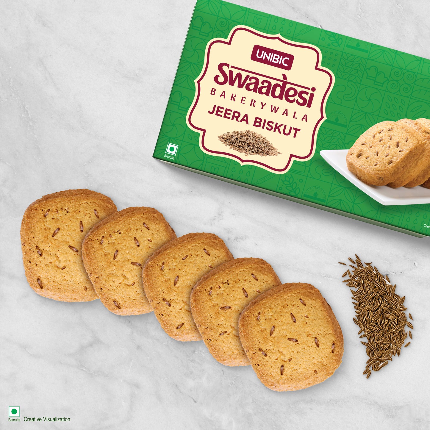 Unibic Swaadesi Bakerywala Jeera Biskut 225 gm