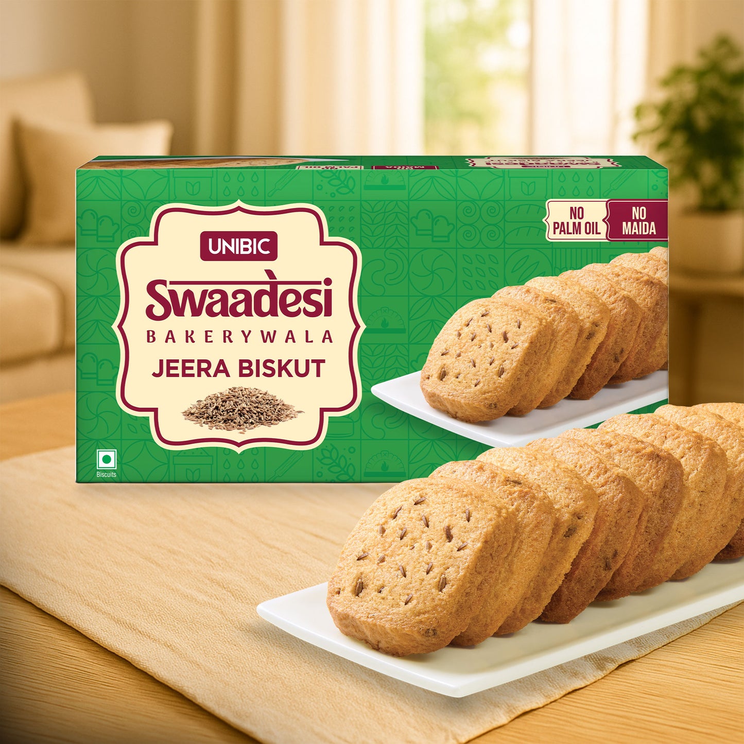 Unibic Swaadesi Bakerywala Jeera Biskut 225 gm