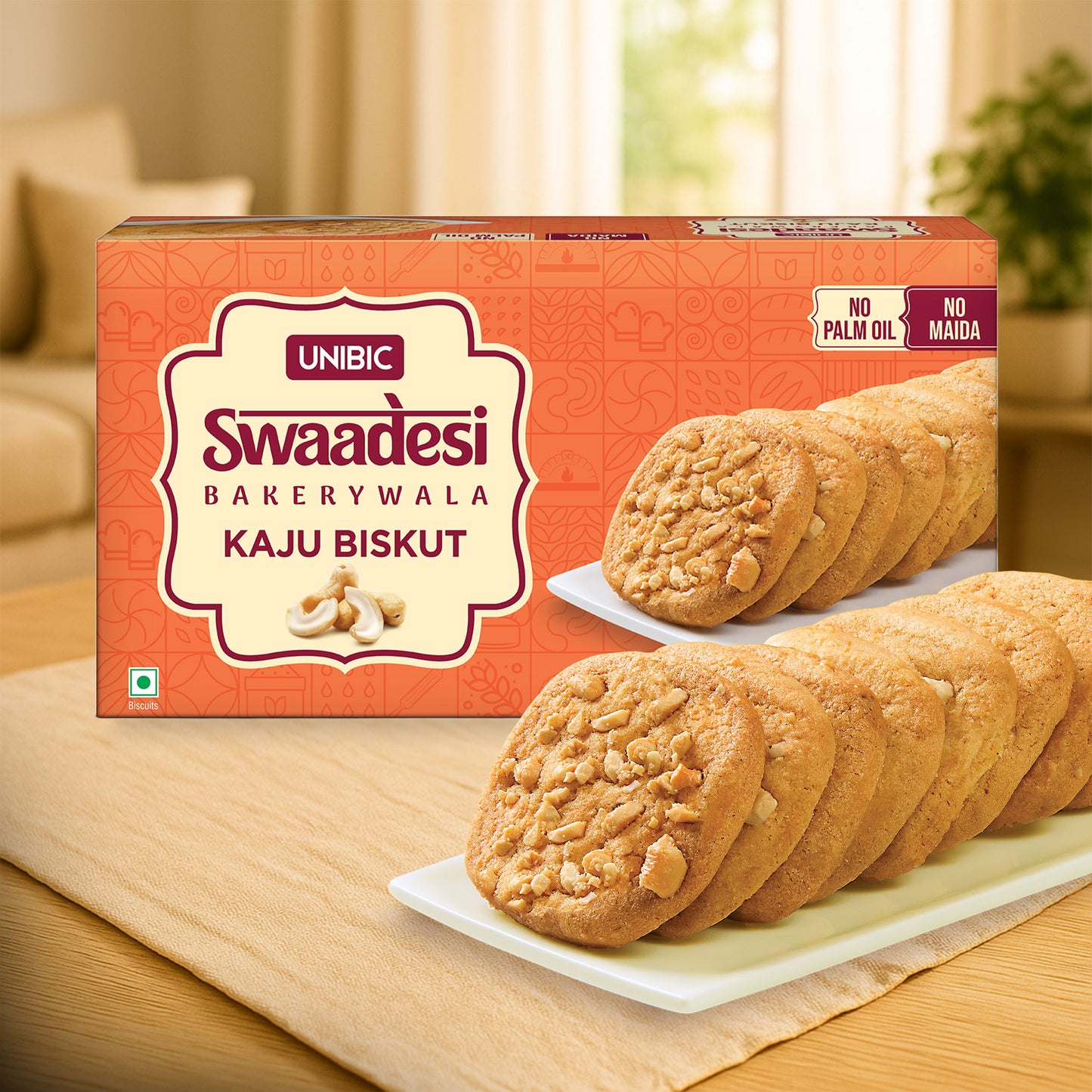 Unibic Swaadesi Bakerywala Kaju Biskut 225 gm