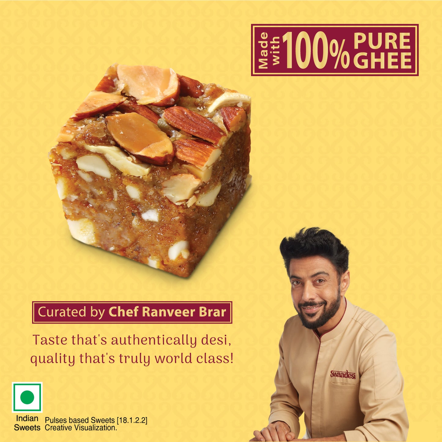 Swaadesi No Added Sugar Dodha Burfi  200grams