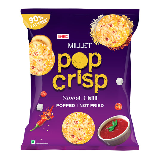 Unibic Millet Pop Crisp Sweet Chilli 80g