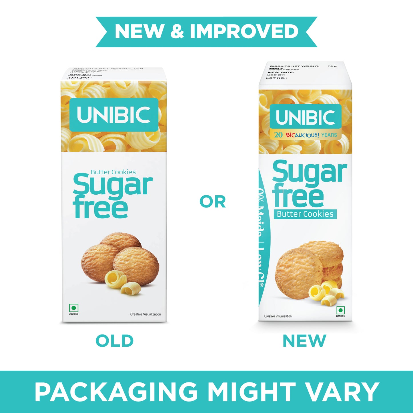 UNIBIC : Sugar Free Butter Cookies, 75g