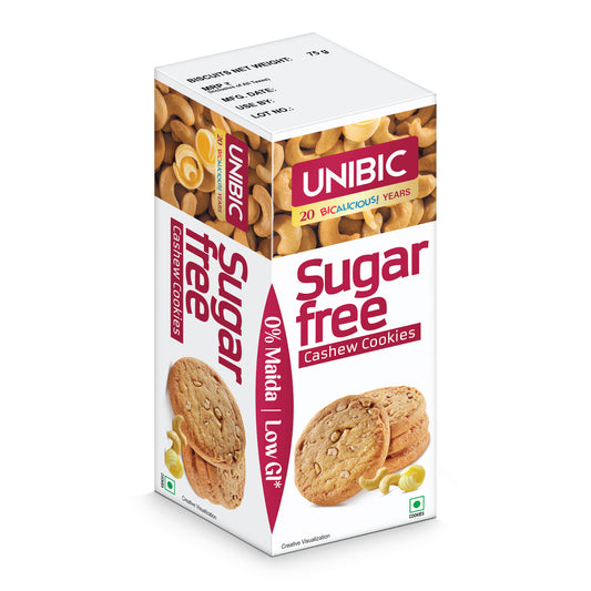 UNIBIC : Sugar Free Cashew Cookies, 75g