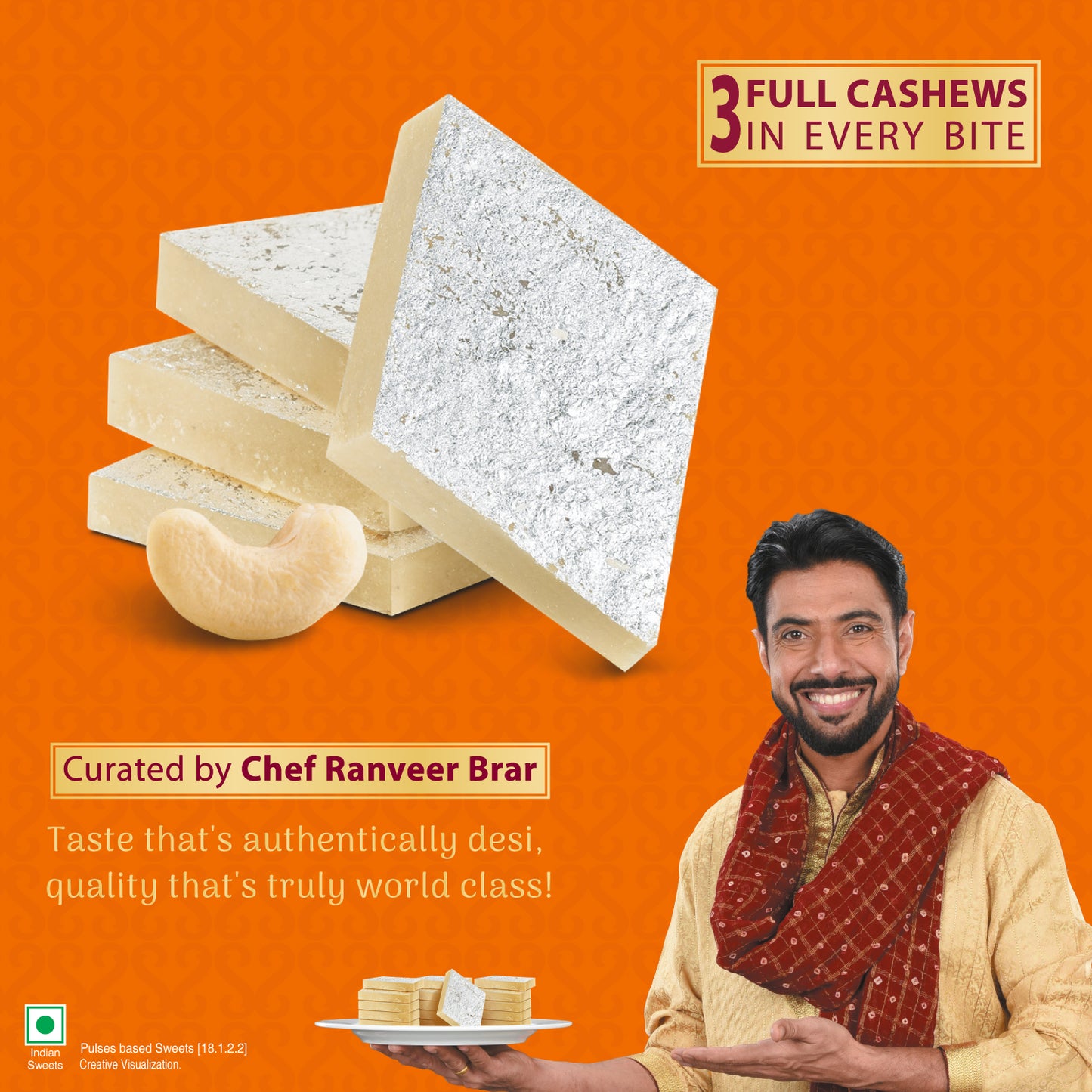 Swaadesi Shahi Kaju Katli - 240 grams