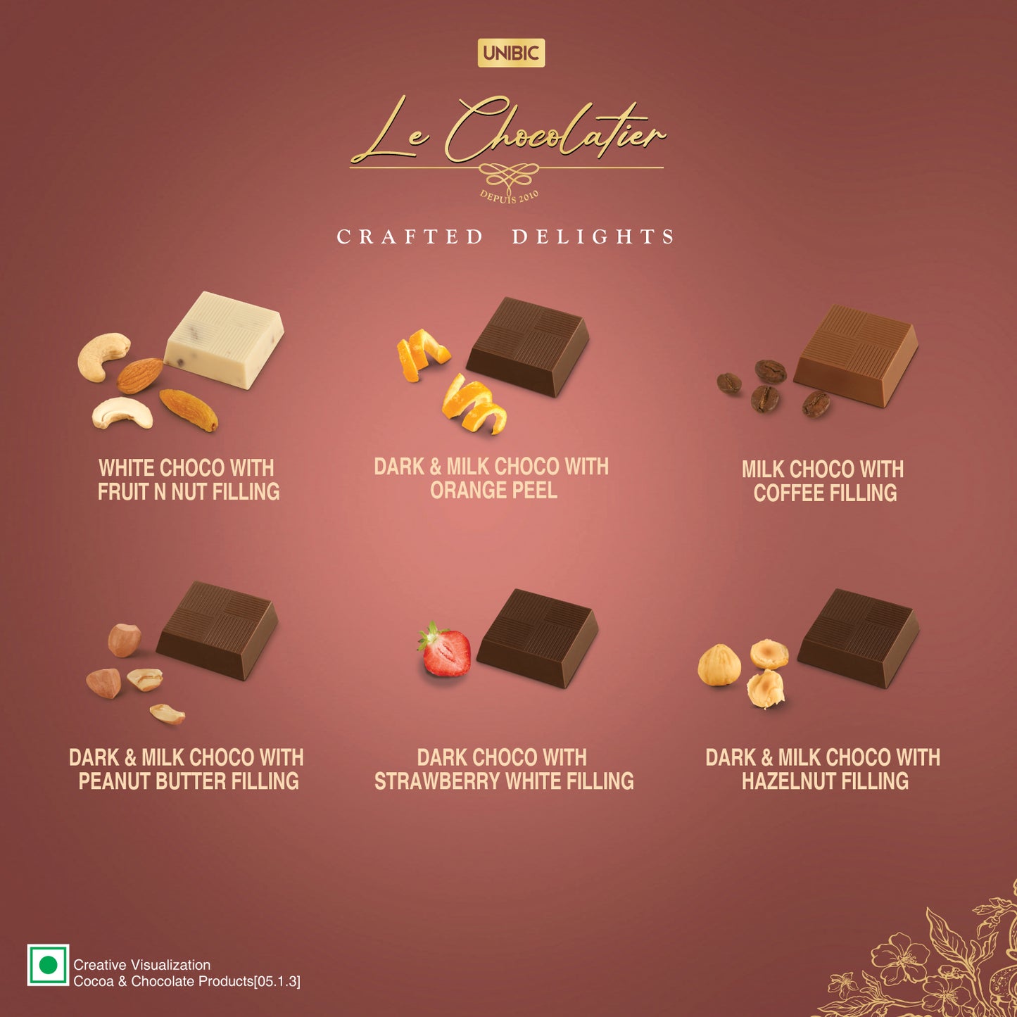 Unibic Le Chocolatier Crafted Delight 168g