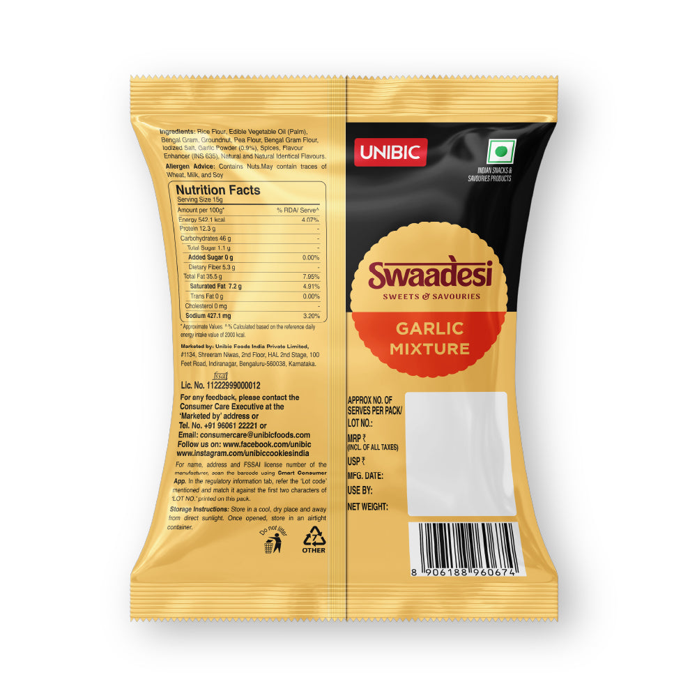 Mysore Garlic Mix with No Palm Oil 165 grams